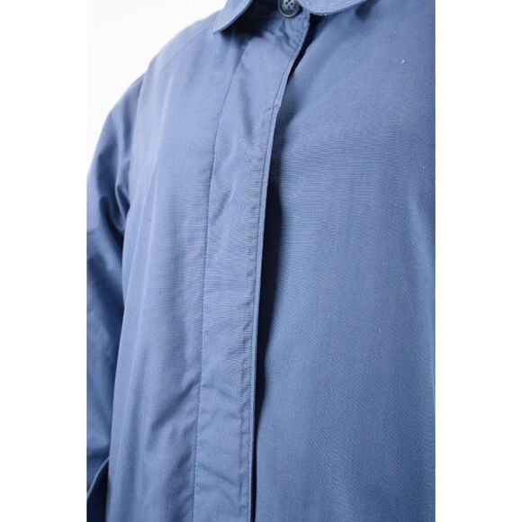 Vintage 80s Eddie Bauer Womens Raincoat Coat L XL Blue Puffer Zip Out Lining - Picture 4 of 7